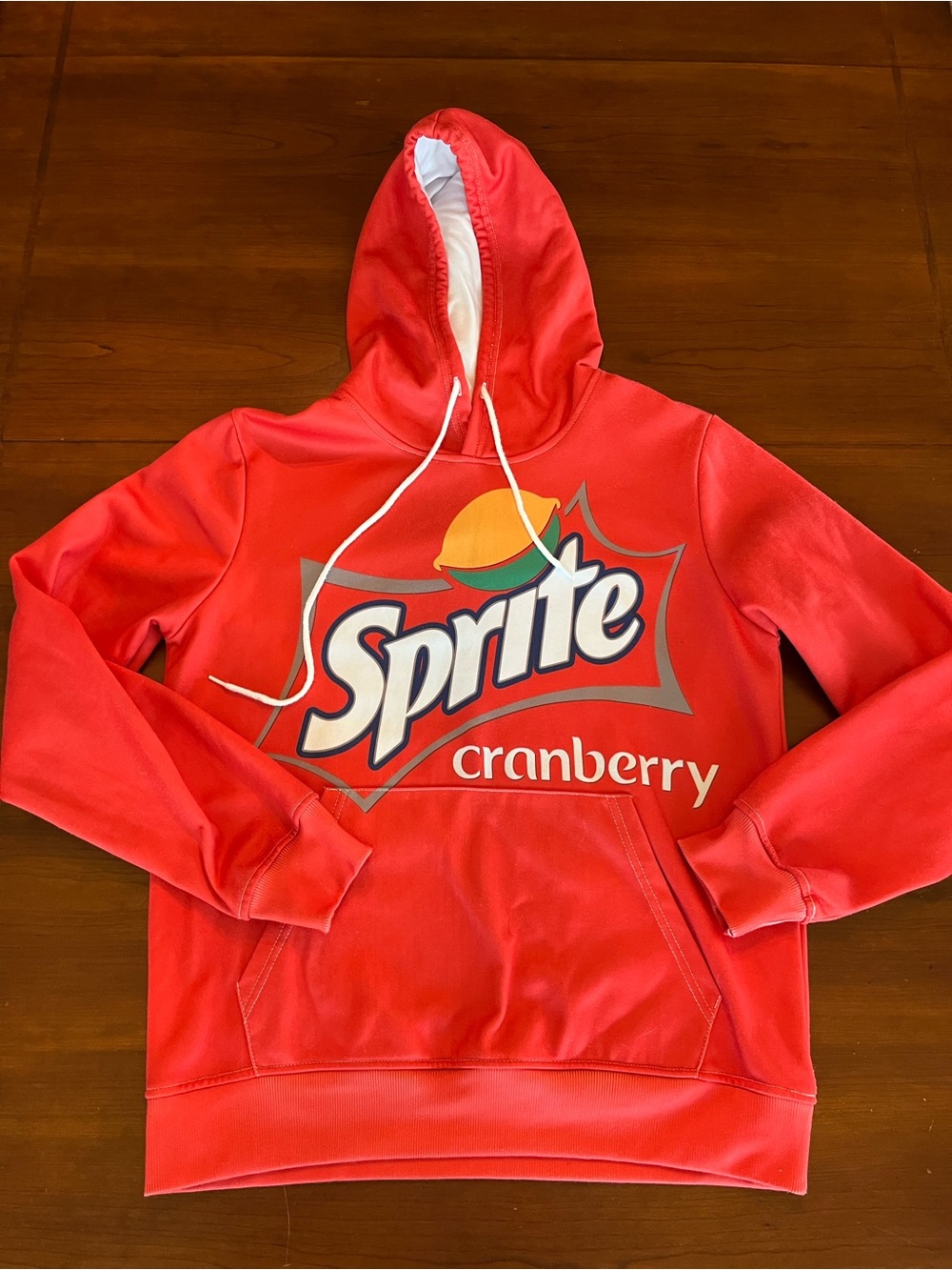 Sprite Cranberry Graphic Hoodie Lightweight Bright  pullover sweatshirt M
